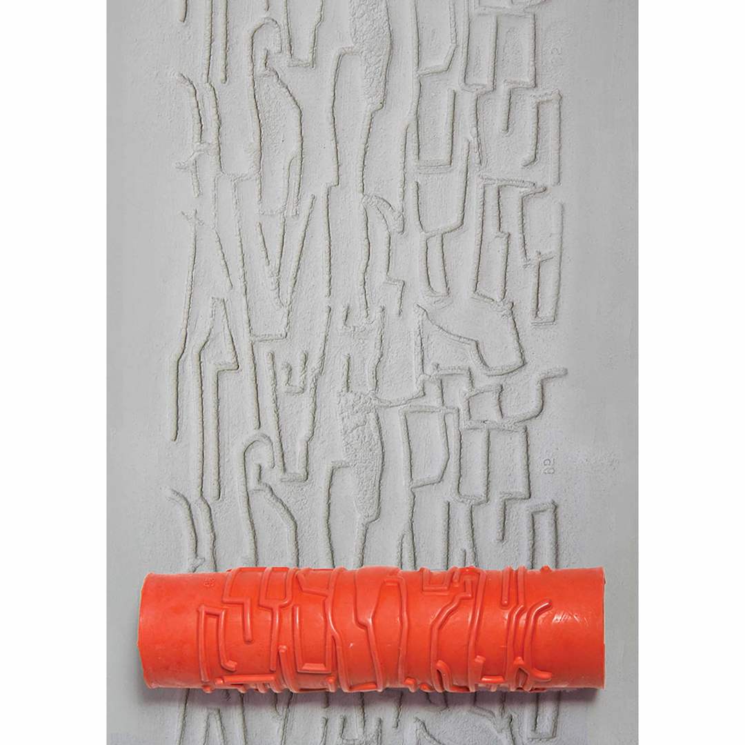 Open in modal - Xiem Tools Art Roller - Crackle applied to clay with roller