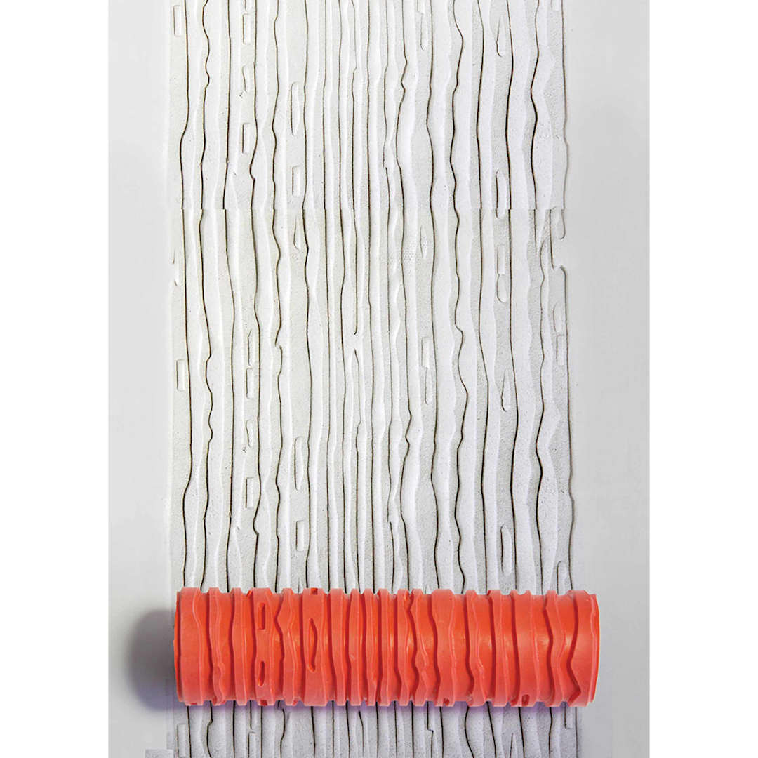 Open in modal - Xiem Tools Art Roller - Stucco 2 applied to clay with roller