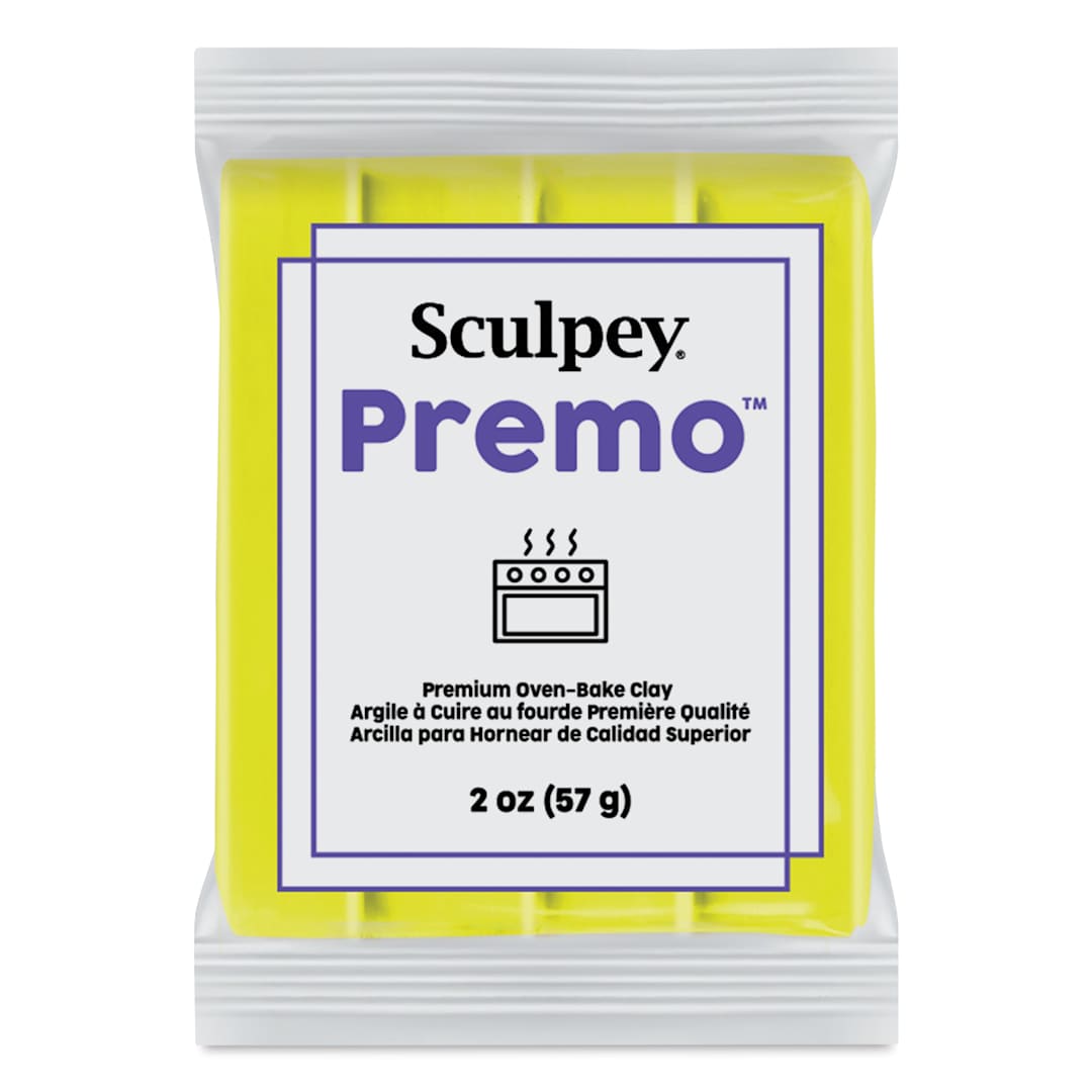 Open in modal - Sculpey Premo - 2 oz, Fluorescent Yellow