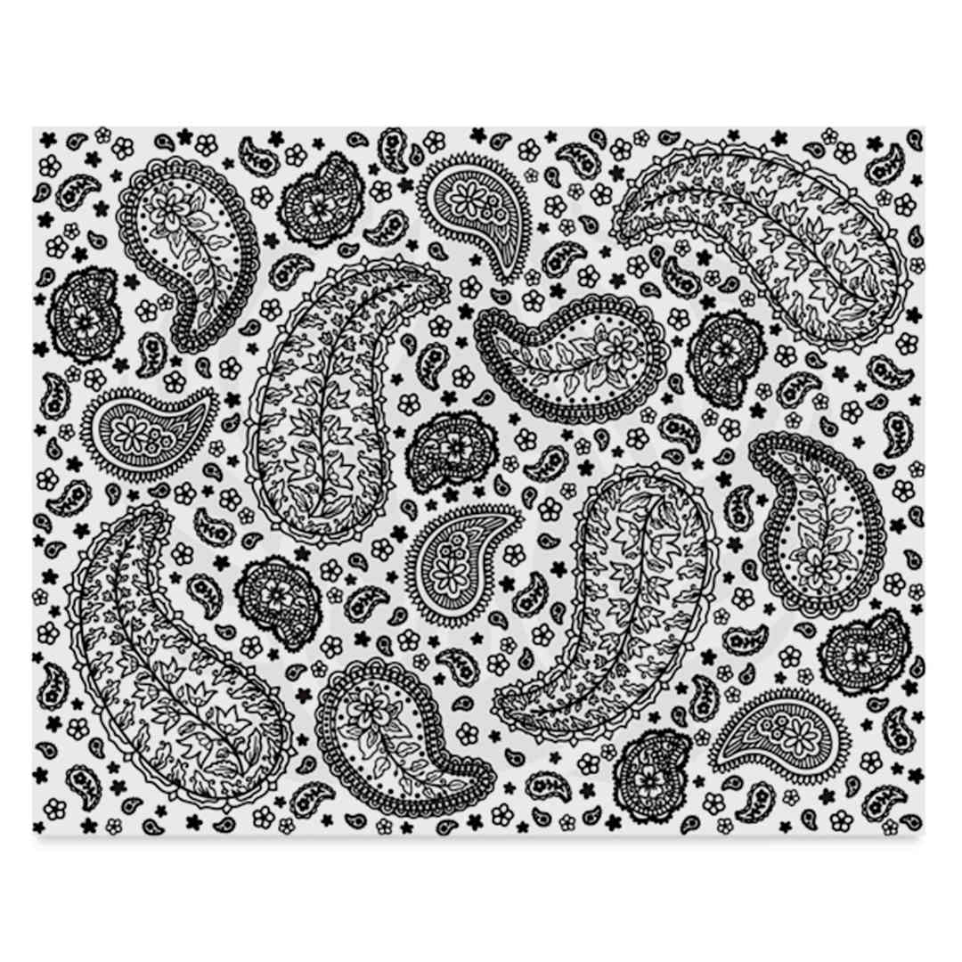 Open in modal - Mayco Designer Silkscreens - Paisley Full Design