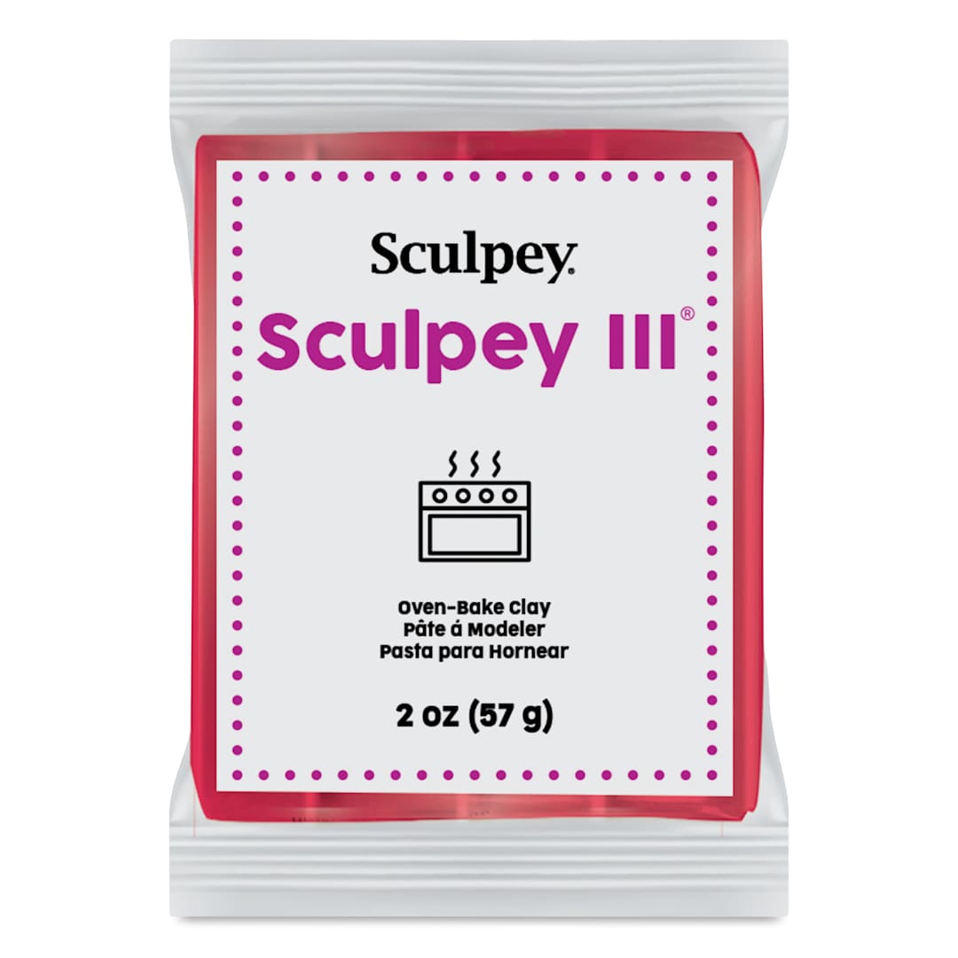 Open in modal - Sculpey III - 2 oz, Deep Red Pearl