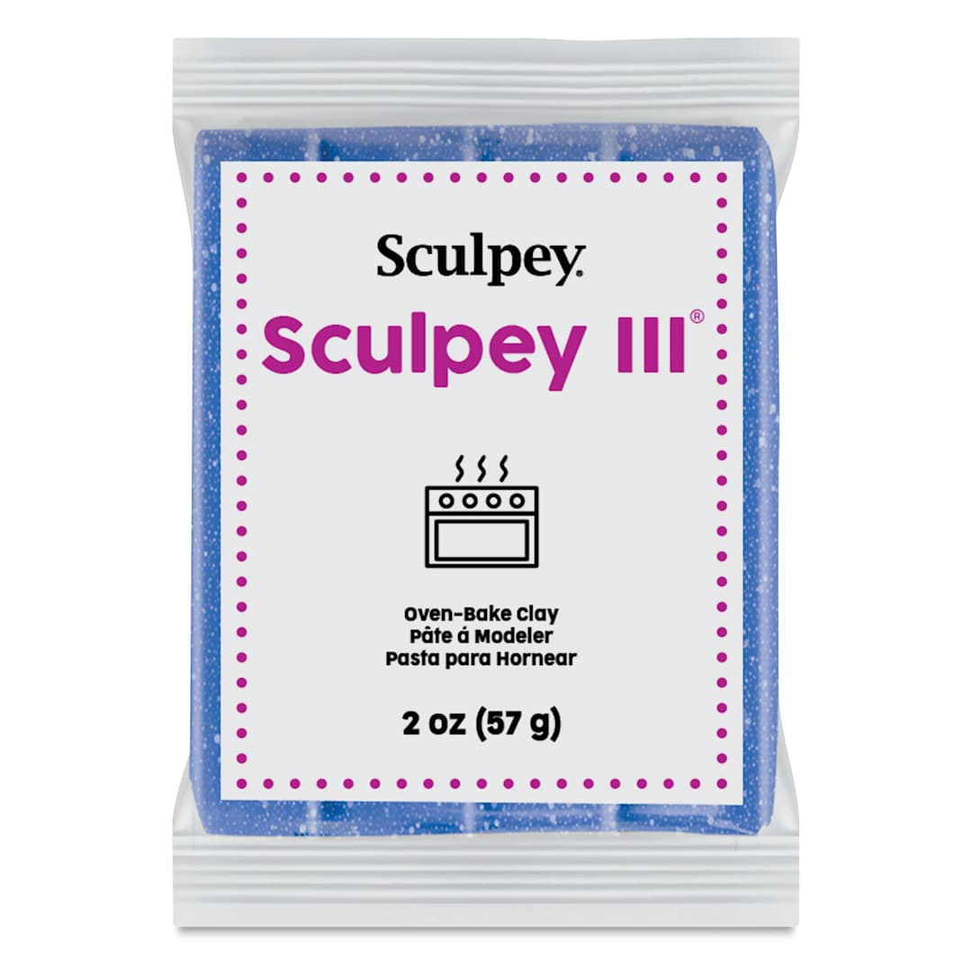 Open in modal - Sculpey III - Blue Glitter, 2 oz
