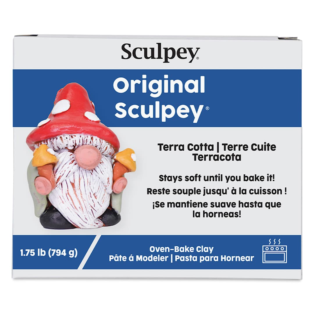 Open in modal - Original Sculpey - Package, 1.75 lb, Terra Cotta front of packaging