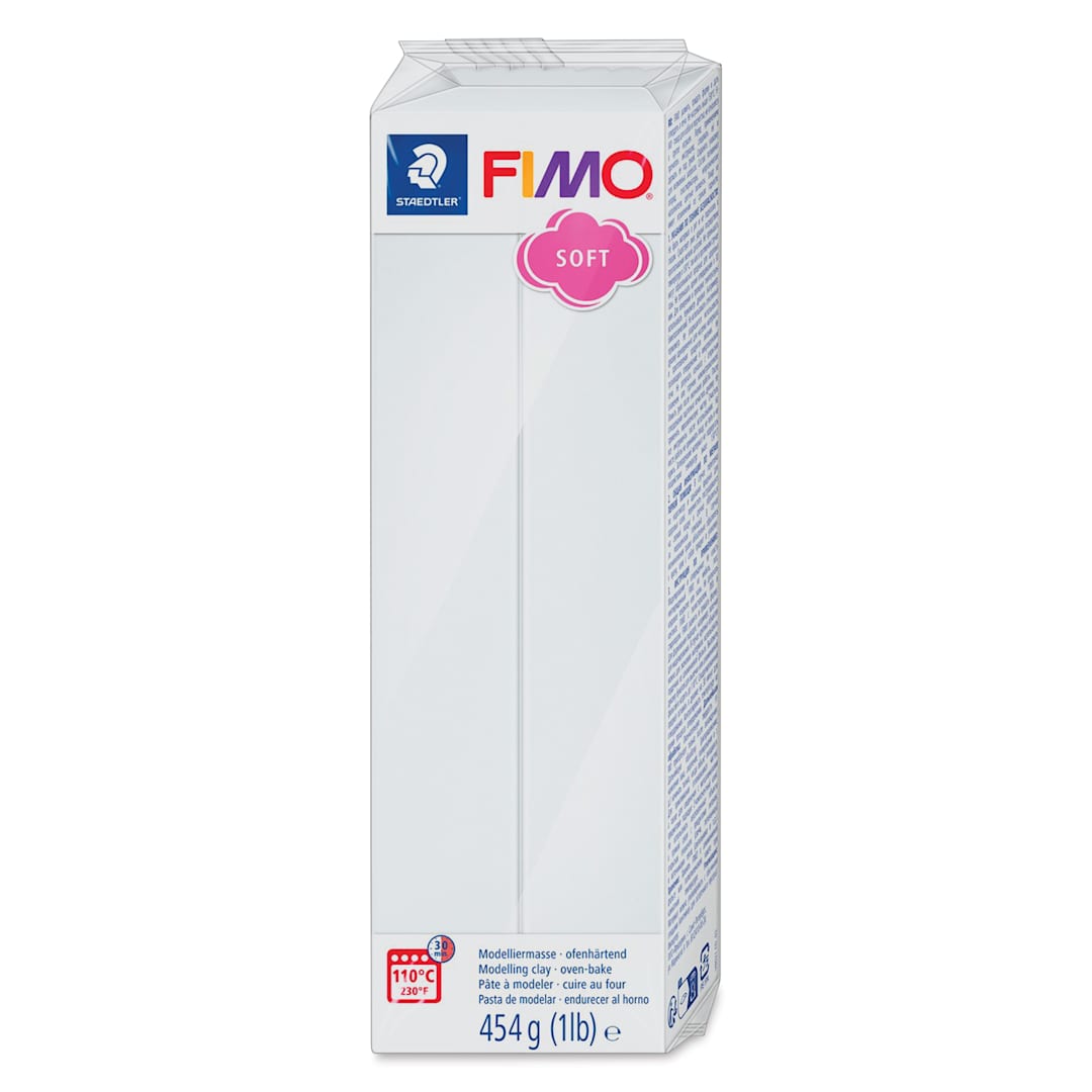 Open in modal - Staedtler Fimo Soft Polymer Clay - 16 oz, Soft White, packaging