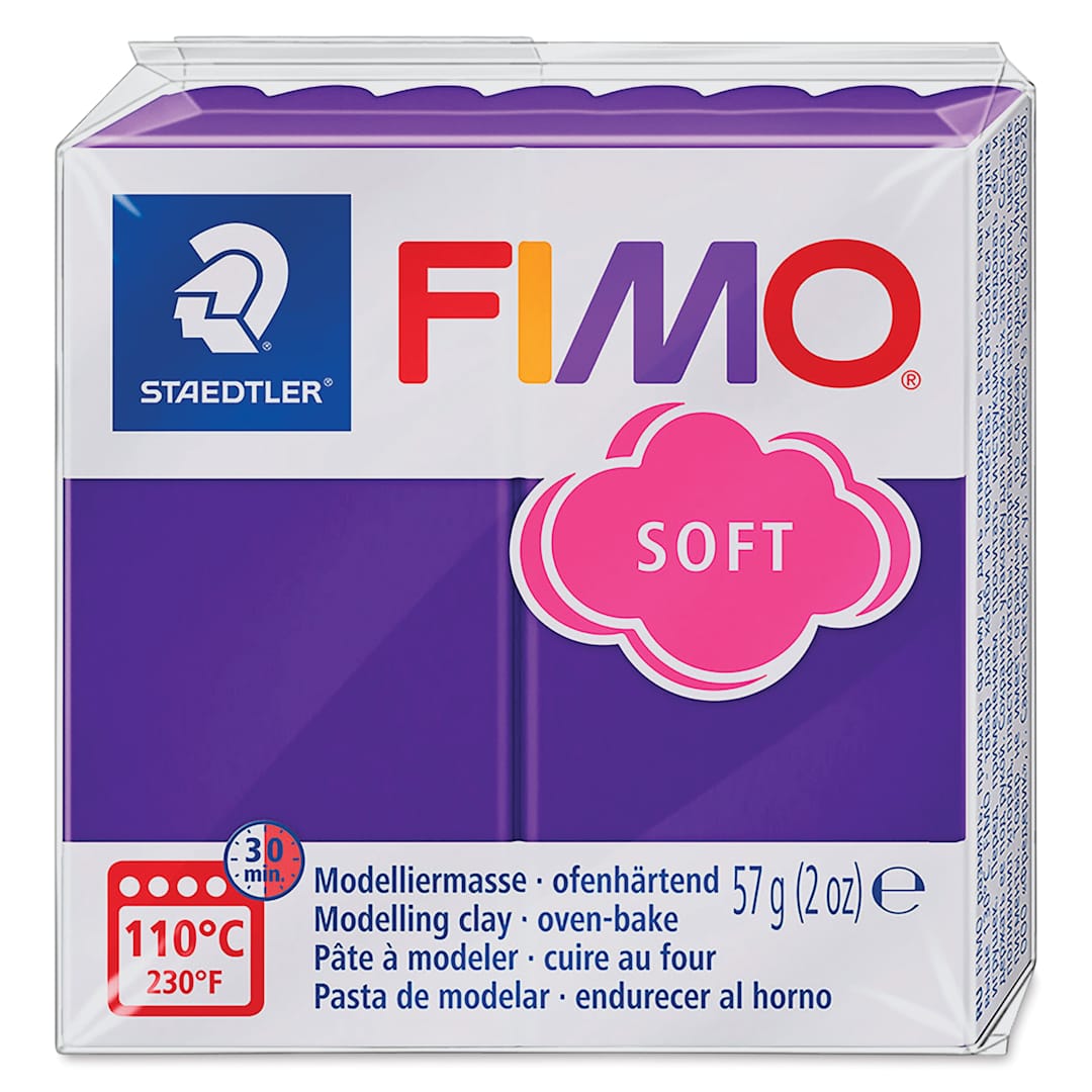 Open in modal - Staedtler Fimo Soft Polymer Clay - 2 oz, Plum, packaging