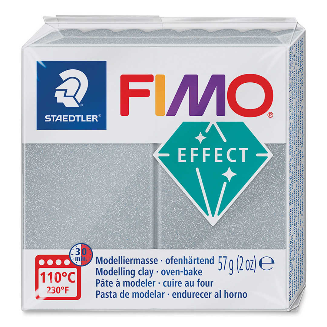 Open in modal - Staedtler Fimo Metallic Effect Polymer Clay - 2 oz, Metallic Silver - front of packaging