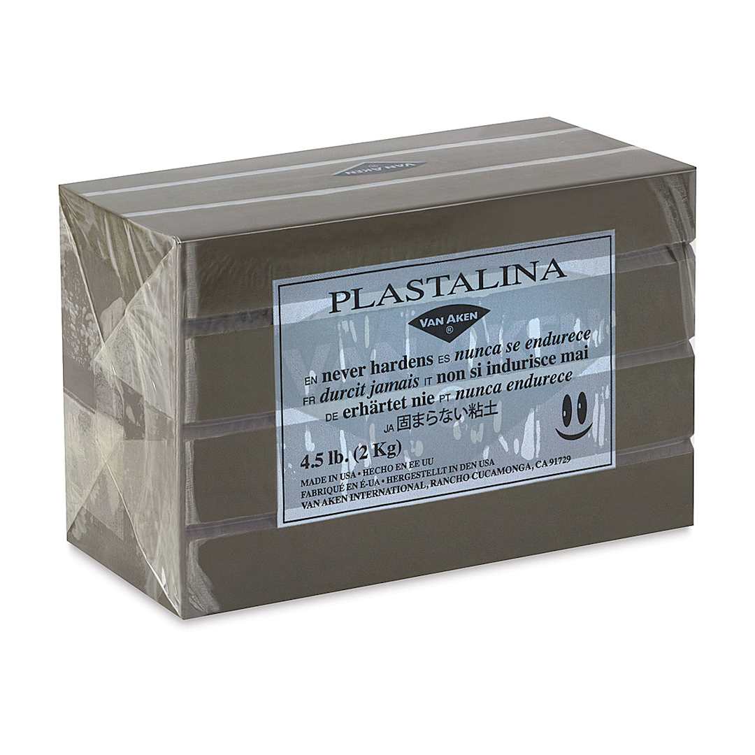 Open in modal - Van Aken Plastalina Modeling Clay - 4.5 lb, Sculptor Gray