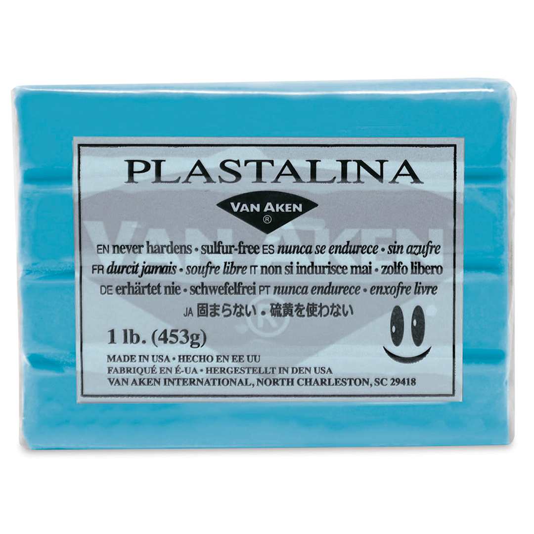 Open in modal - Van Aken Plastalina Modeling Clay - 1 lb, Turquoise