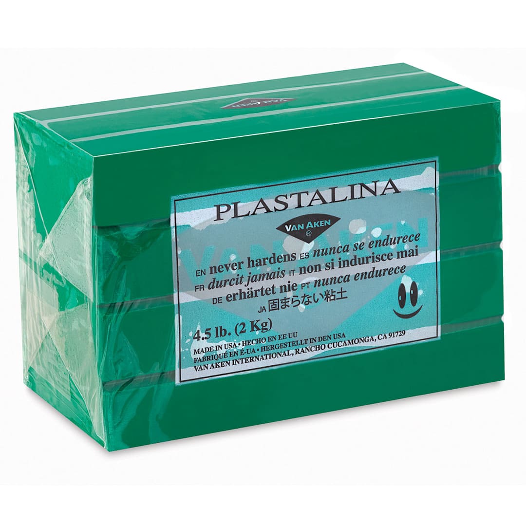 Open in modal - Van Aken Plastalina Modeling Clay - 4.5 lb, Green