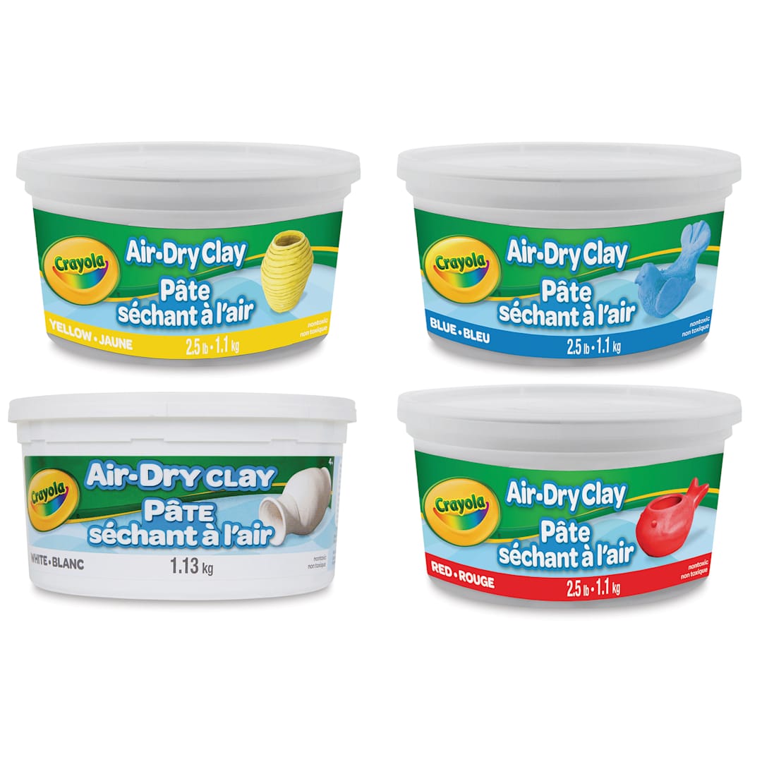 Open in modal - Crayola Air-Dry Clay - Assorted, Pkg of 4, 2.5 lb