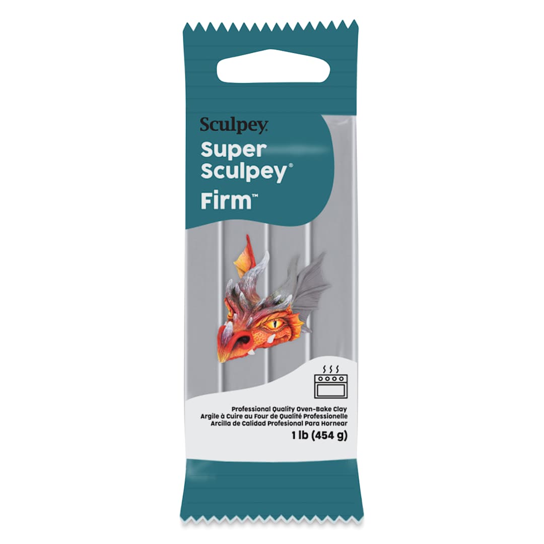 Open in modal - Sculpey Firm - 1 lb, Gray front of packaging
