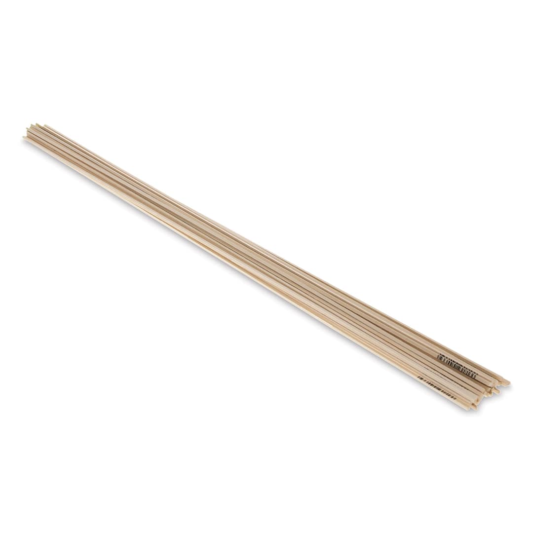 Open in modal - Midwest Products Genuine Basswood Strips - 30 Pieces, 3/32" x 3/32" x 24"
