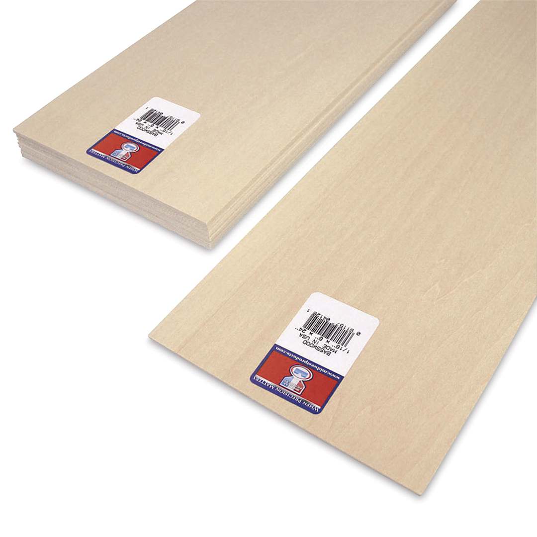 Open in modal - Midwest Products Genuine Basswood Sheets - 1/16" x 6" x 24", 10 Pieces