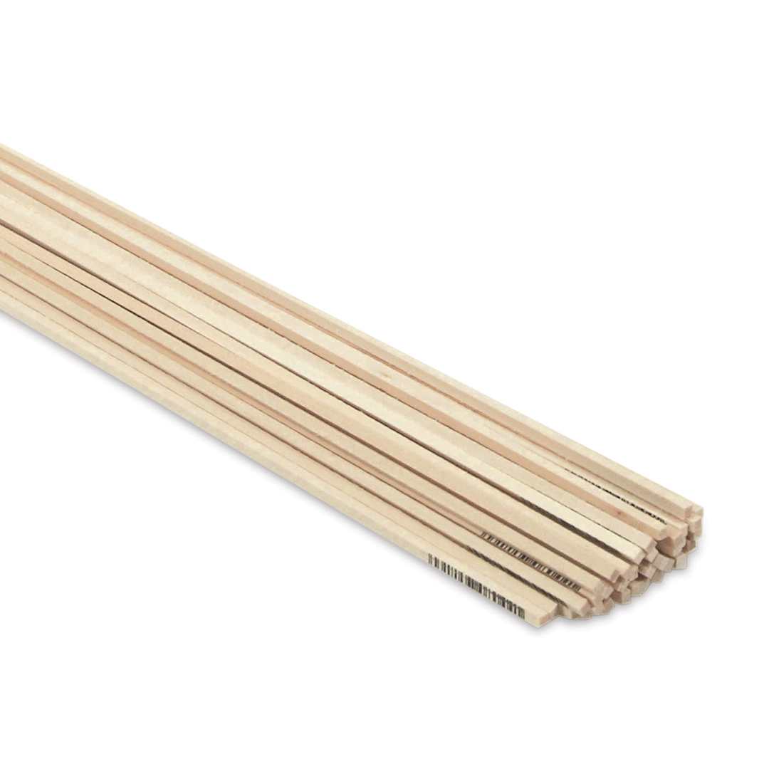 Open in modal - Midwest Products Basswood Strips - 36 Pieces, 1/8" x 1/8" x 36" (end view)