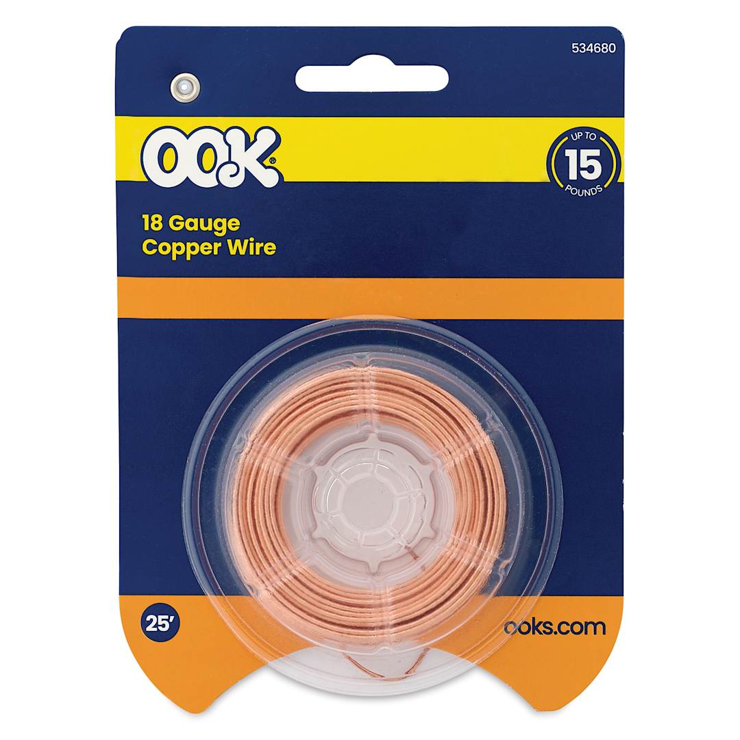 Open in modal - OOK Copper Specialty Wire - 18 Gauge, 25 ft, front of packaging
