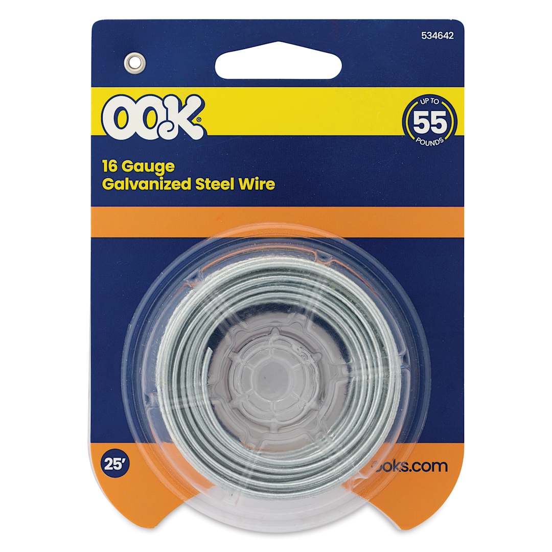 Open in modal - OOK Steel Specialty Wire - 16 Gauge, 25 ft, front of packaging