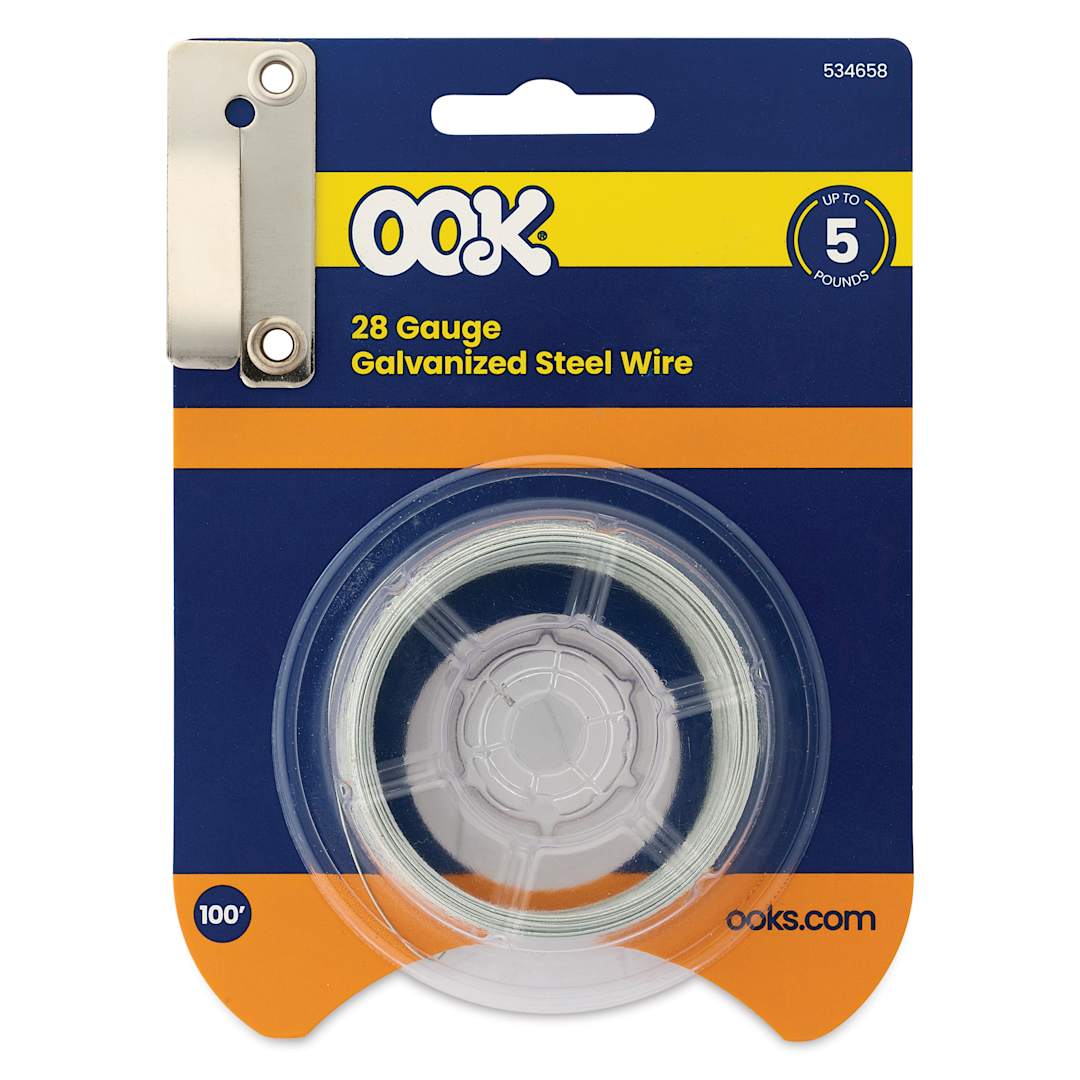 Open in modal - OOK Steel Specialty Wire - 28 Gauge, 100 ft, front of packaging