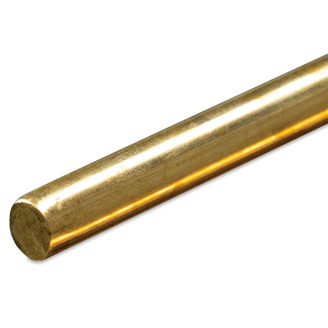 Open in modal - K&S Metal Rods - Brass, 1 Gauge, 36"