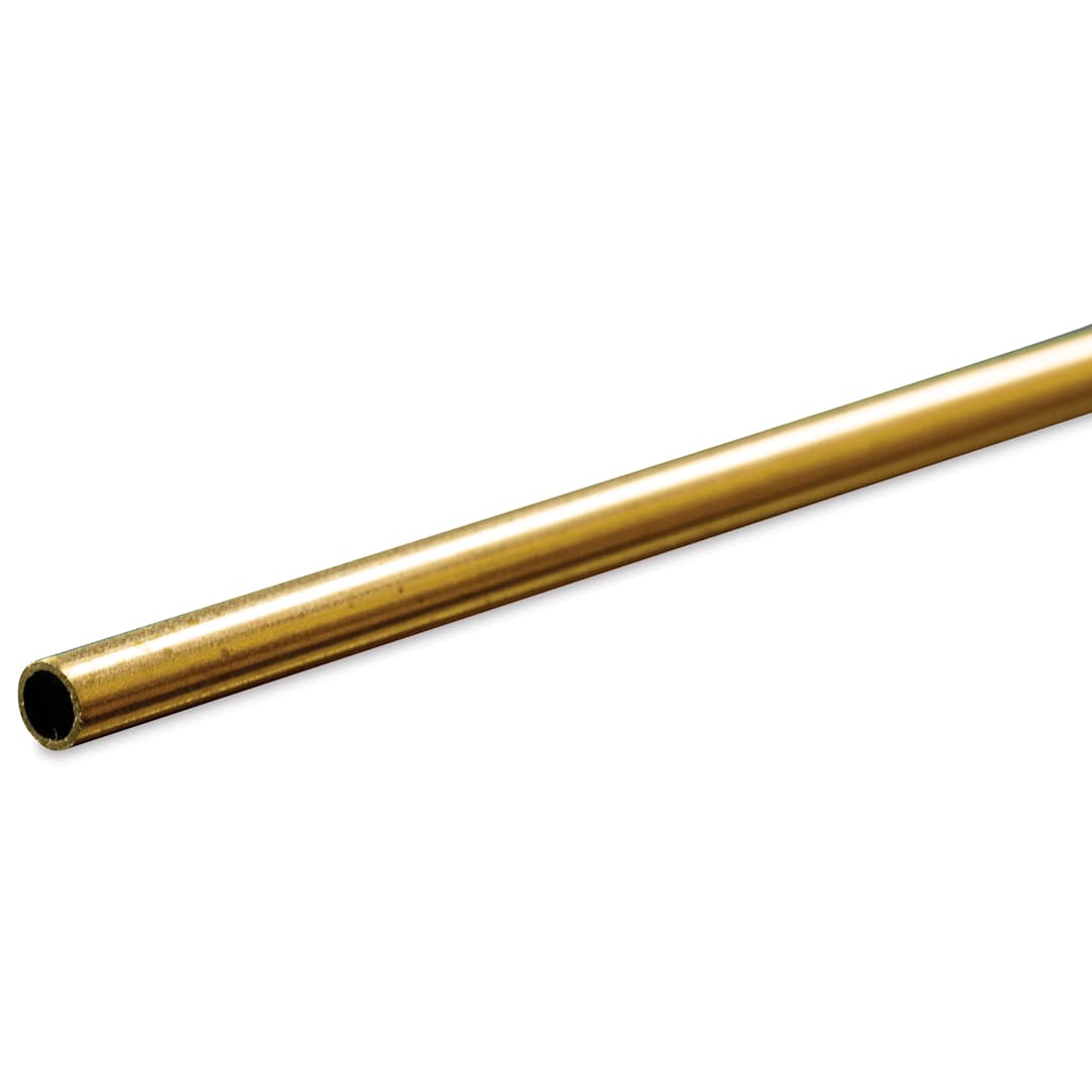 Open in modal - K&S Metal Tubing - Brass, Round, 1/8" Diameter, 36"
