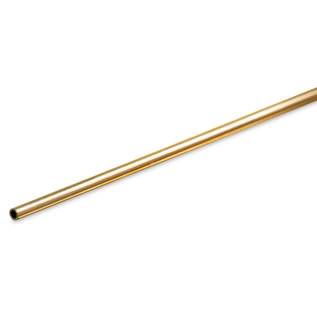 Open in modal - K&S Metal Tubing - Brass, Round, 3/32" Diameter, 36"