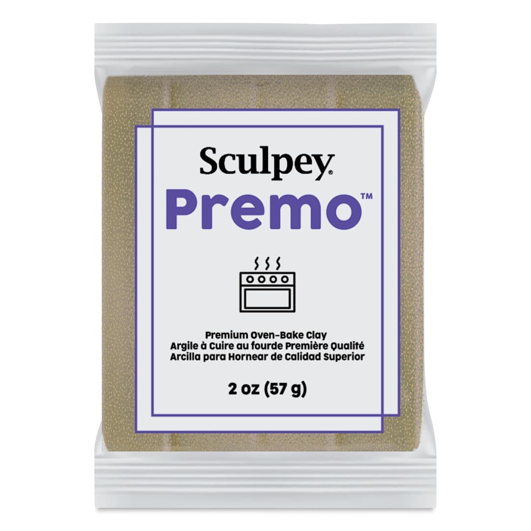 Open in modal - Sculpey Premo - 2 oz, Yellow Gold, Glitter