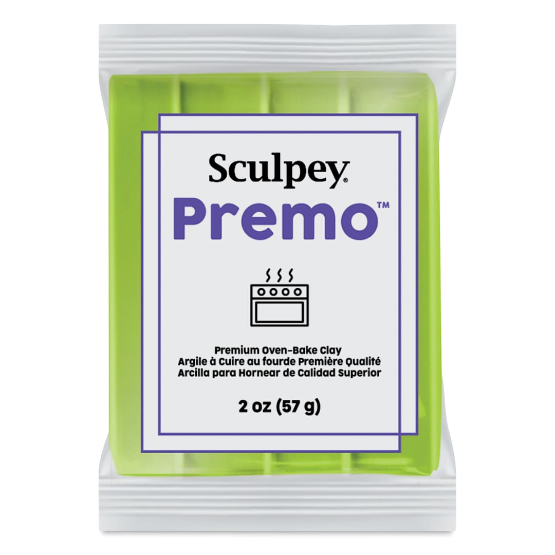 Open in modal - Sculpey Premo Accent Clay, Bright Green Pearl, 2 oz