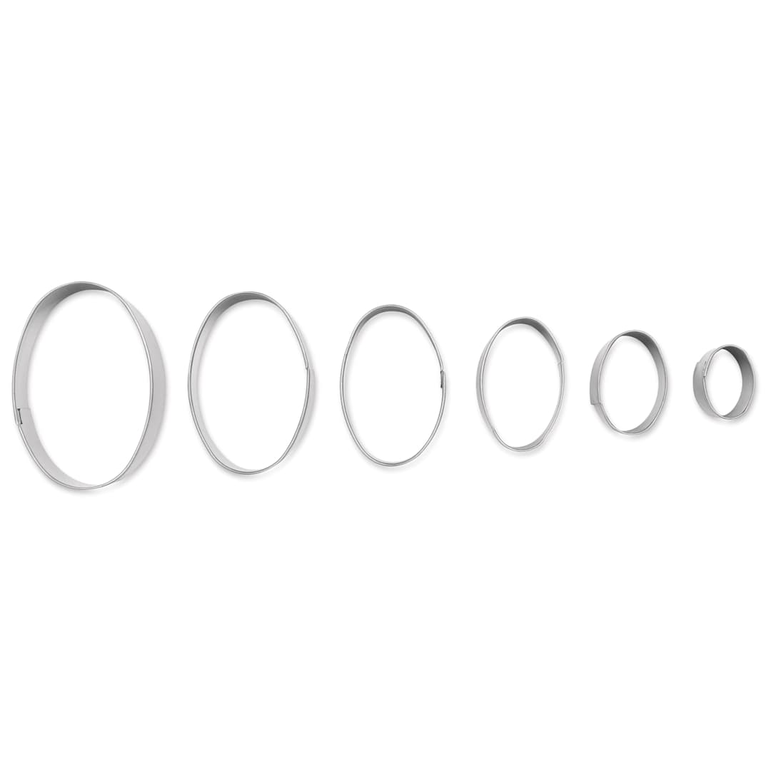 Open in modal - Sculpey Tools Metal Clay Cutters - Ovals, Set of 6