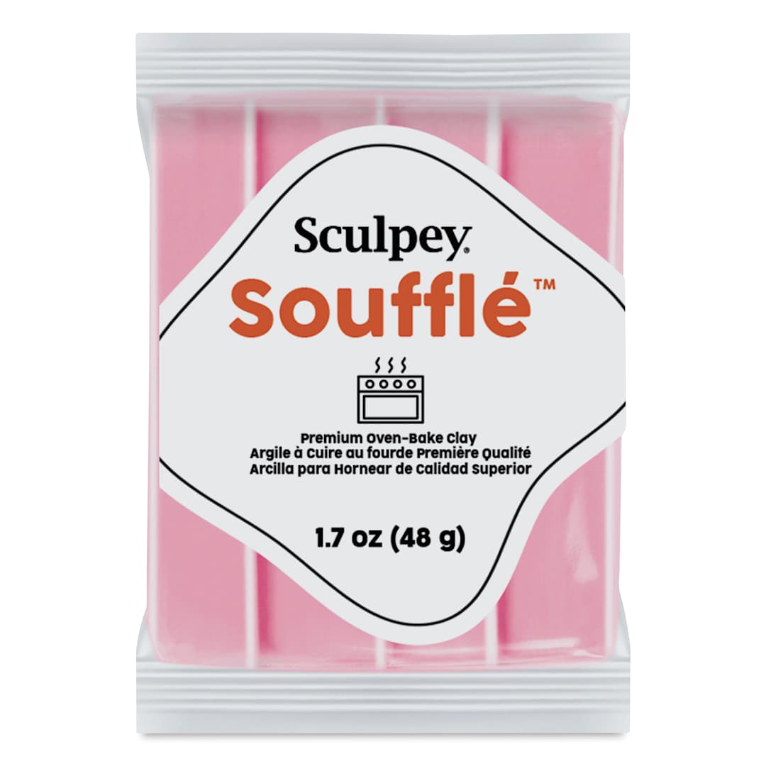 Open in modal - Sculpey Souffle - French Pink, 1.7 oz Bar