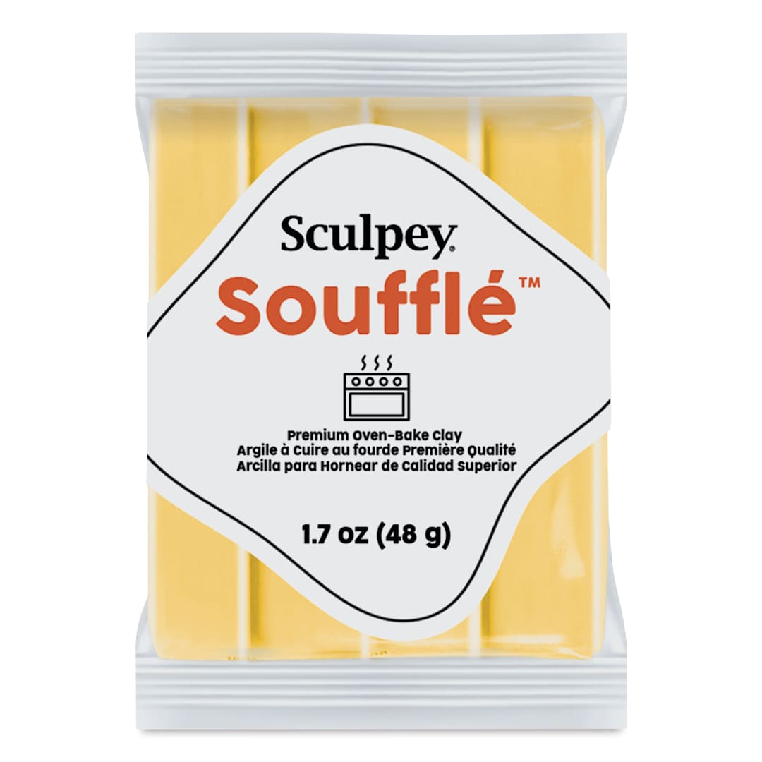 Open in modal - Sculpey Souffle - Yellow Ochre, 1.7 oz Bar
