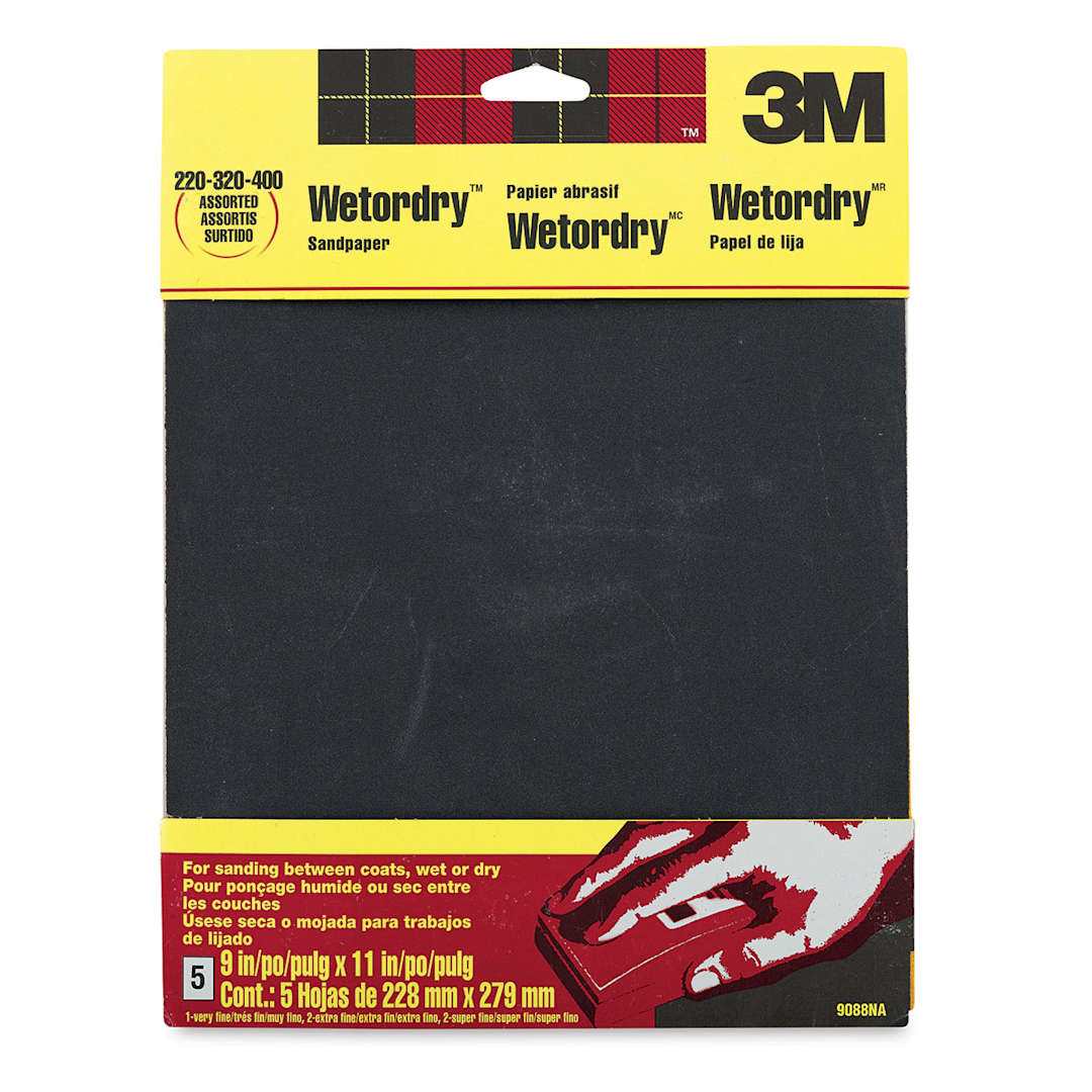 Open in modal - 3M Wetordry Sandpaper - Front of package shown
