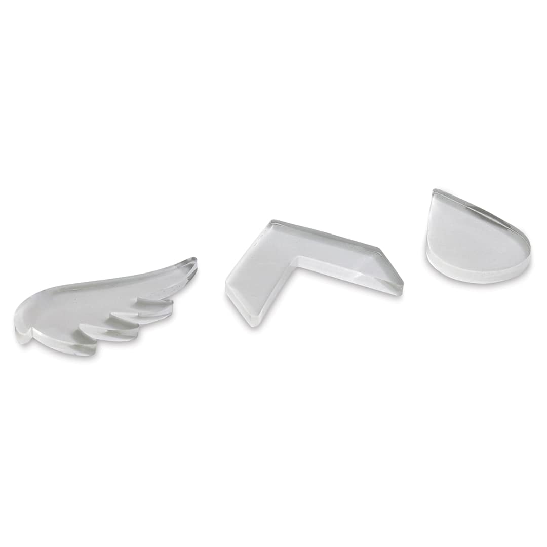 Open in modal - Gel Press Petite Printing Plates - Chevron Flight, Set of 3