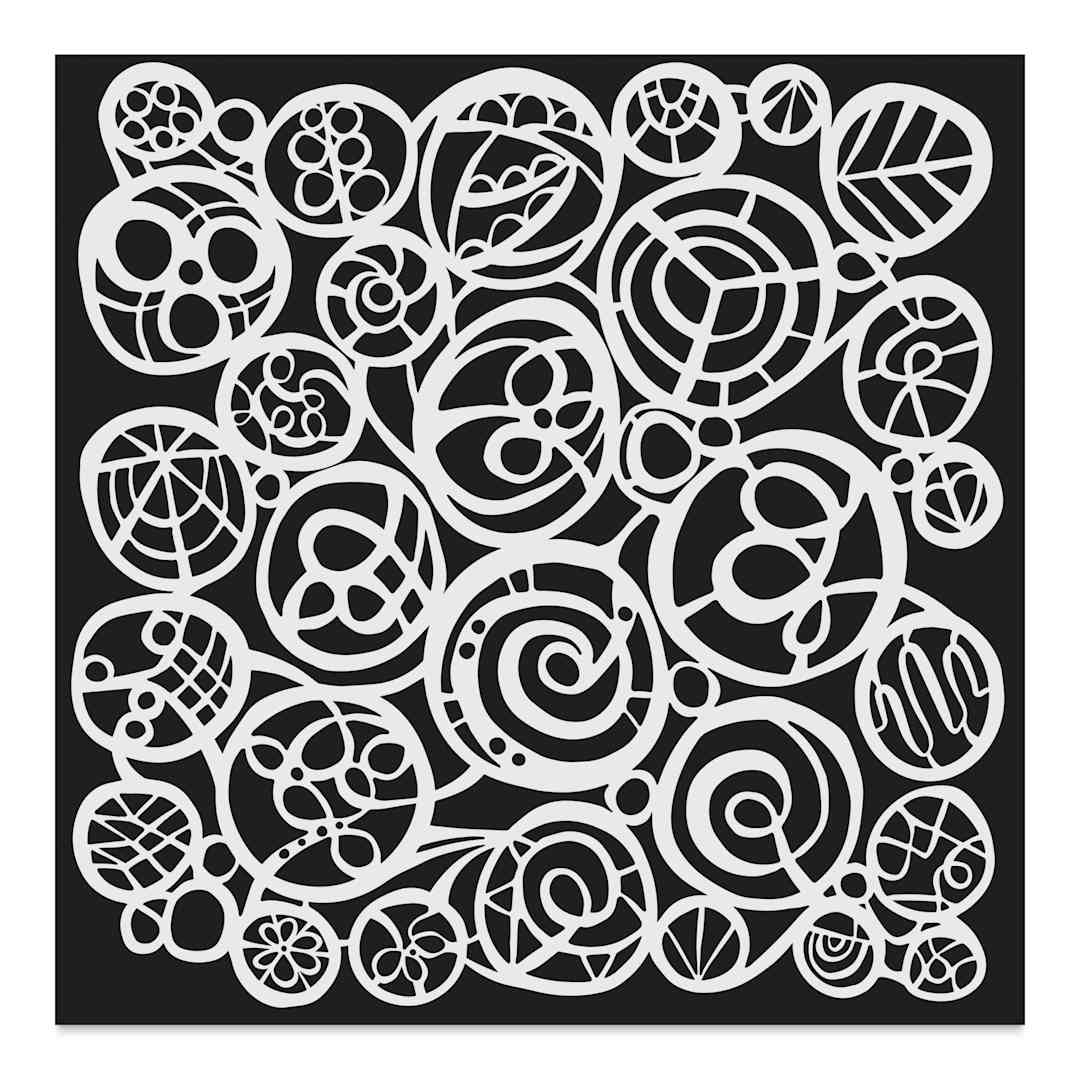 Open in modal - The Crafter's Workshop Stencil - Circle Fest, 6" x 6"