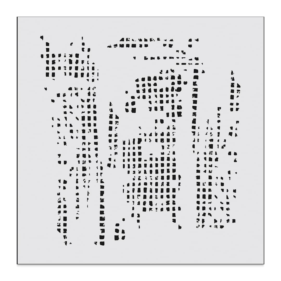 Open in modal - The Crafter's Workshop Stencil - Tile Texture, 6" x 6"