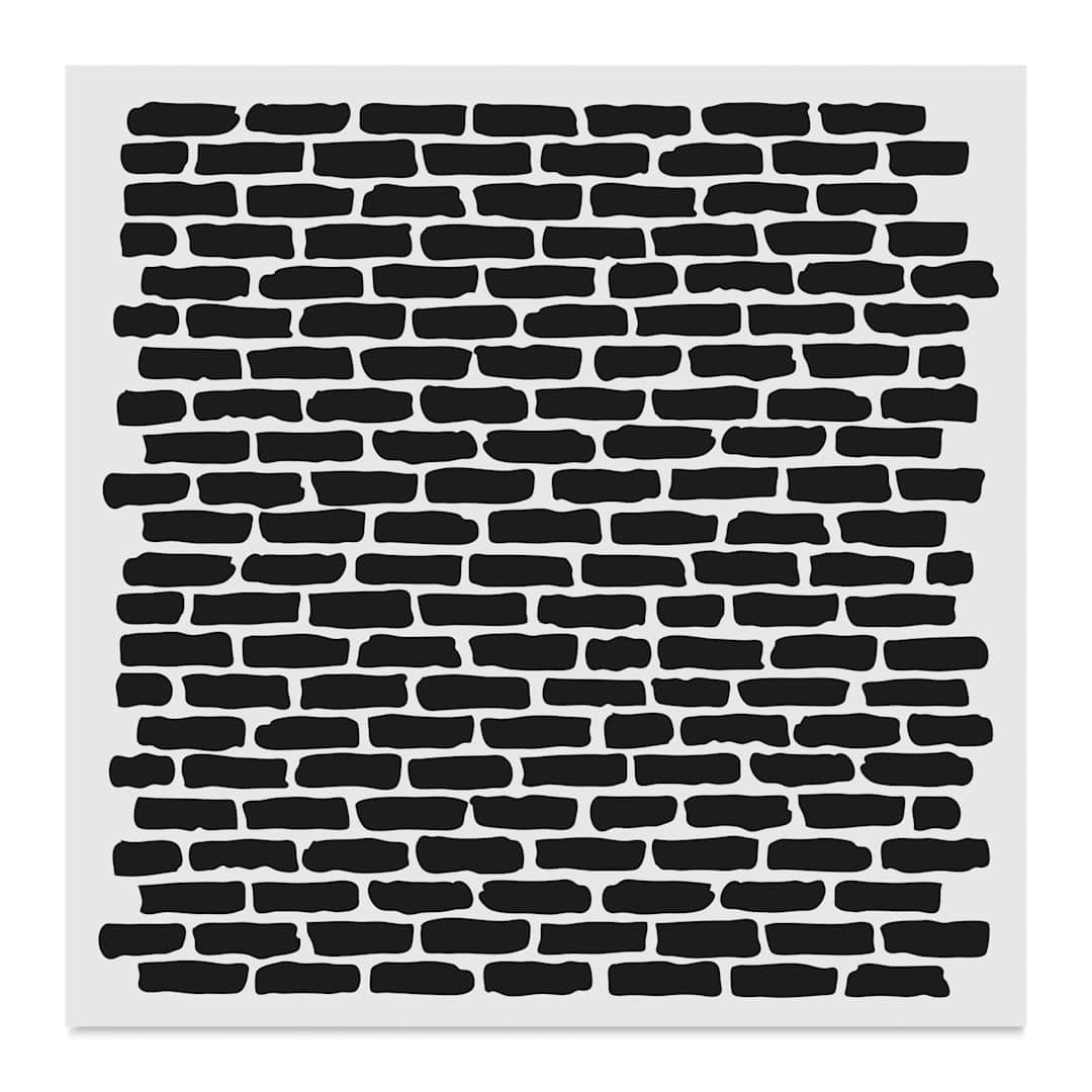 Open in modal - The Crafter's Workshop Stencil - Micro Bricks, 12" x 12"