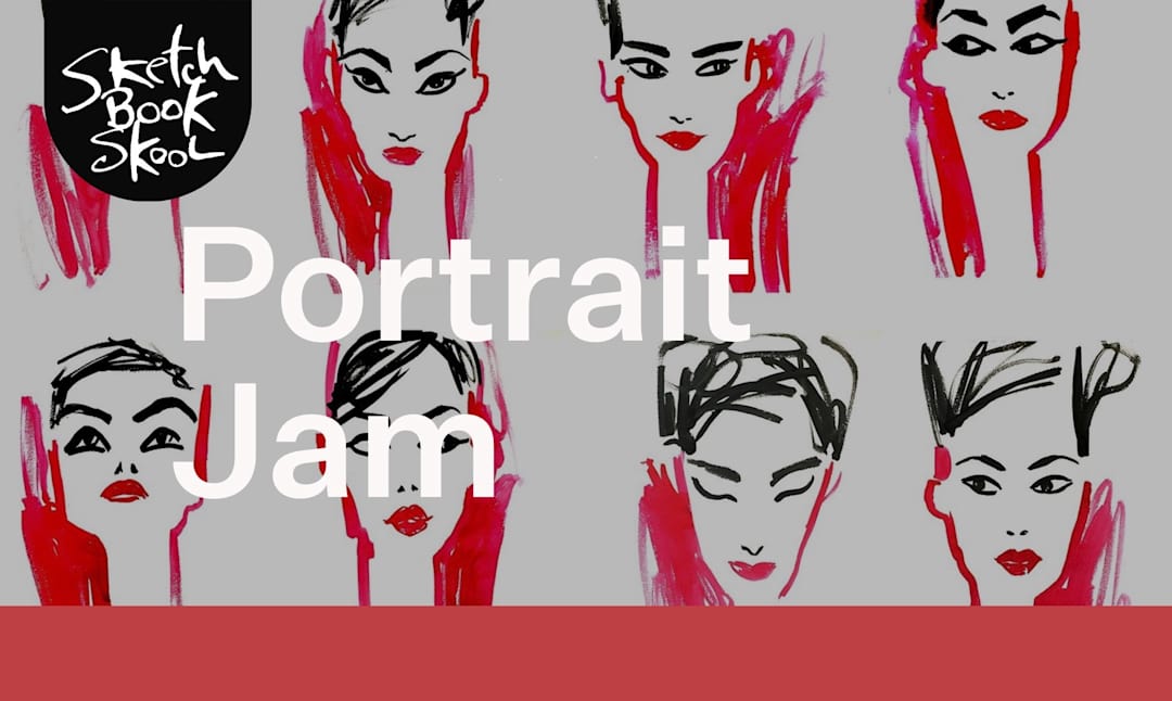 Open in modal - Sketchbook Skool's Portrait Jam