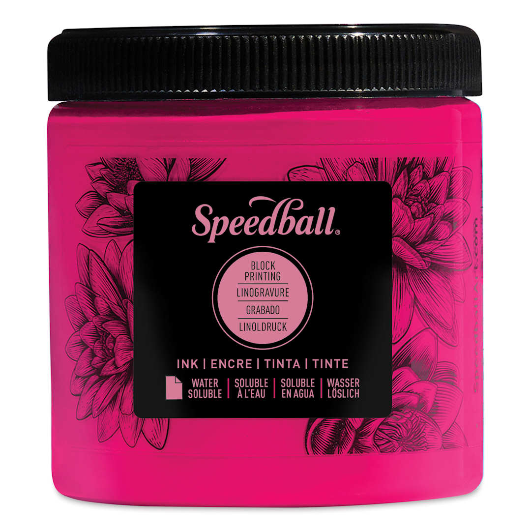 Open in modal - Speedball Water-Soluble Block Printing Ink - Magenta, 8 oz