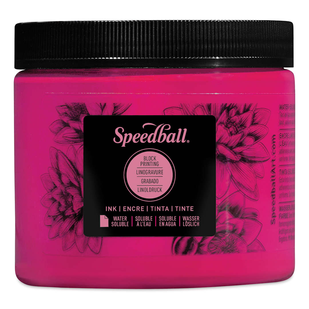 Open in modal - Speedball Water-Soluble Block Printing Ink - Magenta, 16 oz