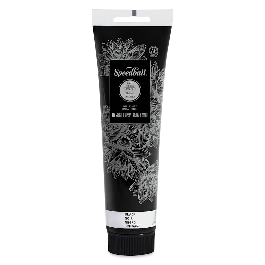 Open in modal - Speedball Water-Soluble Block Printing Ink - Black, 5 oz
