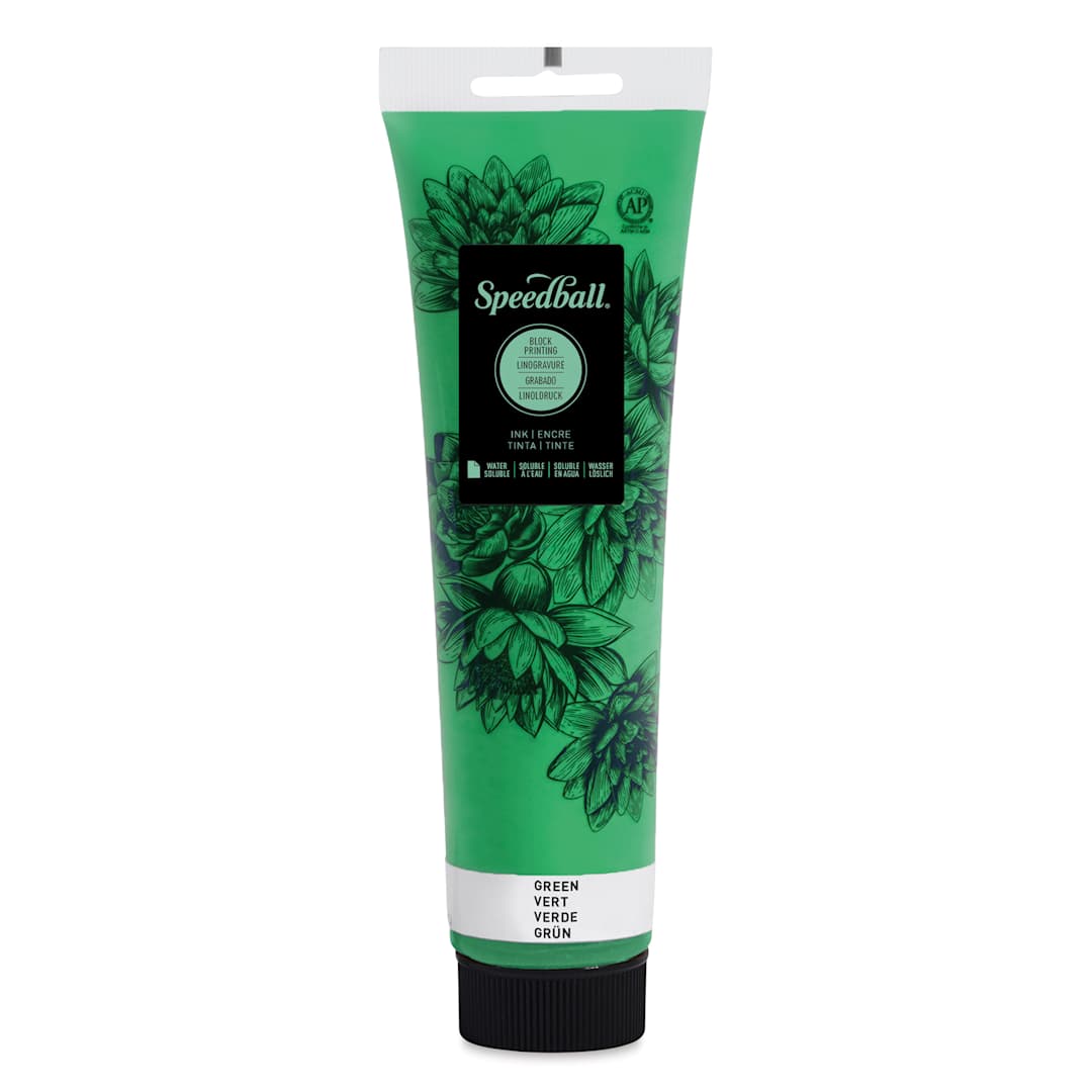Open in modal - Speedball Water-Soluble Block Printing Ink - Green, 5 oz