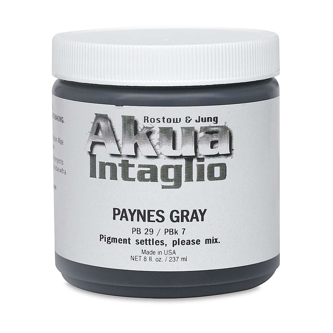 Open in modal - Akua Intaglio Ink - Paynes Gray, 237 ml
