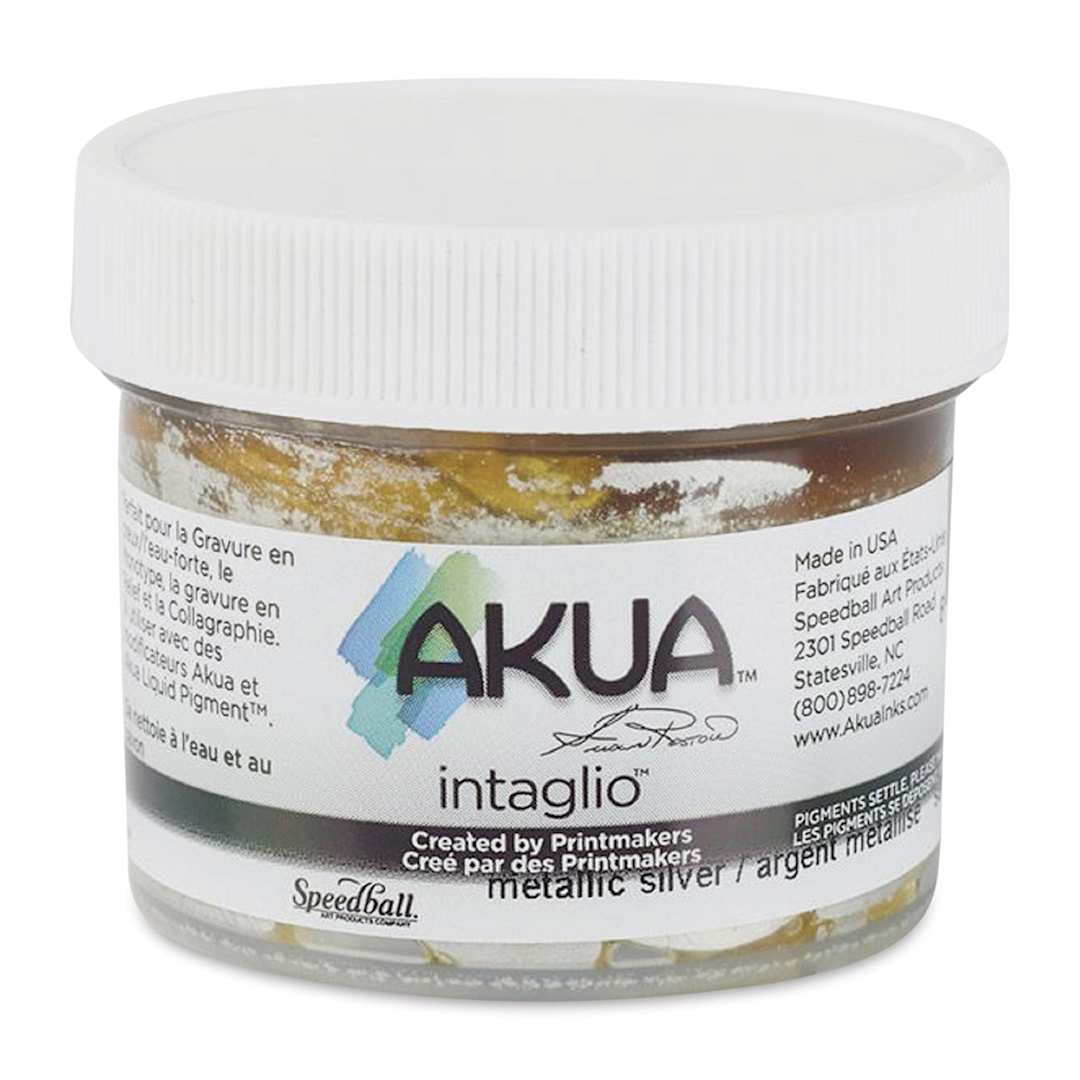 Open in modal - Akua Intaglio Ink - Metallic Silver, 59 ml