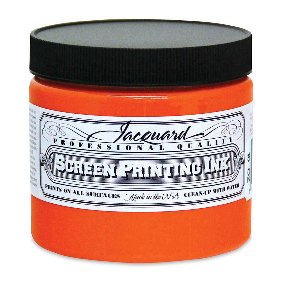 Open in modal - Jacquard Screen Printing Ink - Orange, 16 oz