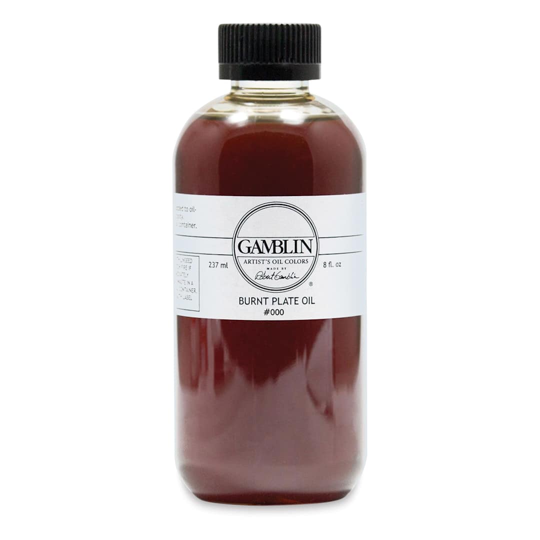Open in modal - Gamblin Burnt Plate Oil #000 - 237 ml