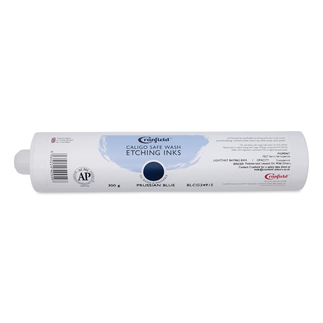 Open in modal - Cranfield Caligo Safe Wash Etching Ink Cartridge - Prussian Blue, 300 g