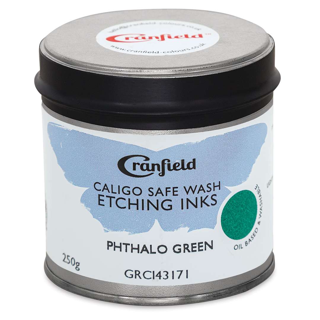 Open in modal - Cranfield Caligo Safe Wash Etching Ink - Phthalo Green, 250 g Can - front