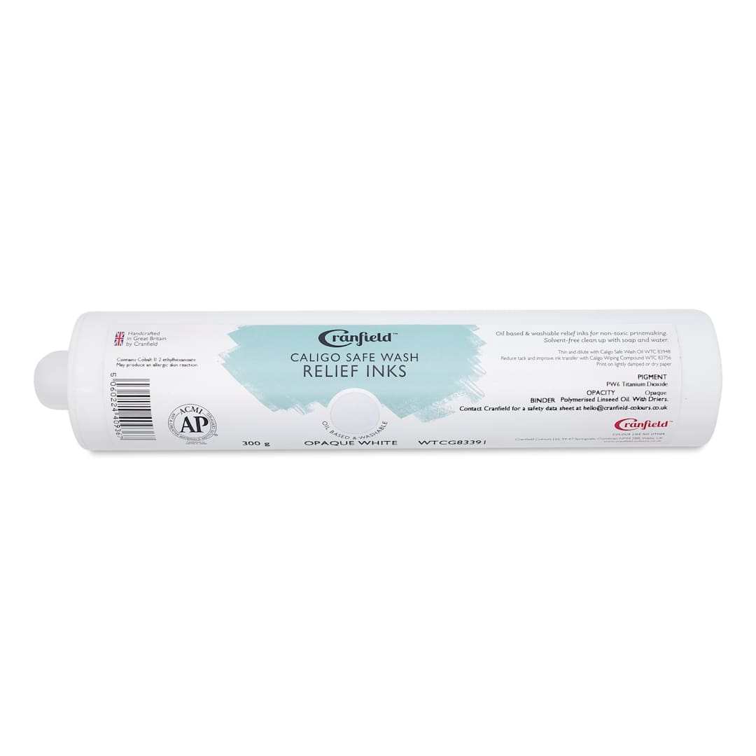 Open in modal - Cranfield Caligo Safe Wash Relief Ink Cartridge - Opaque White, 300 g