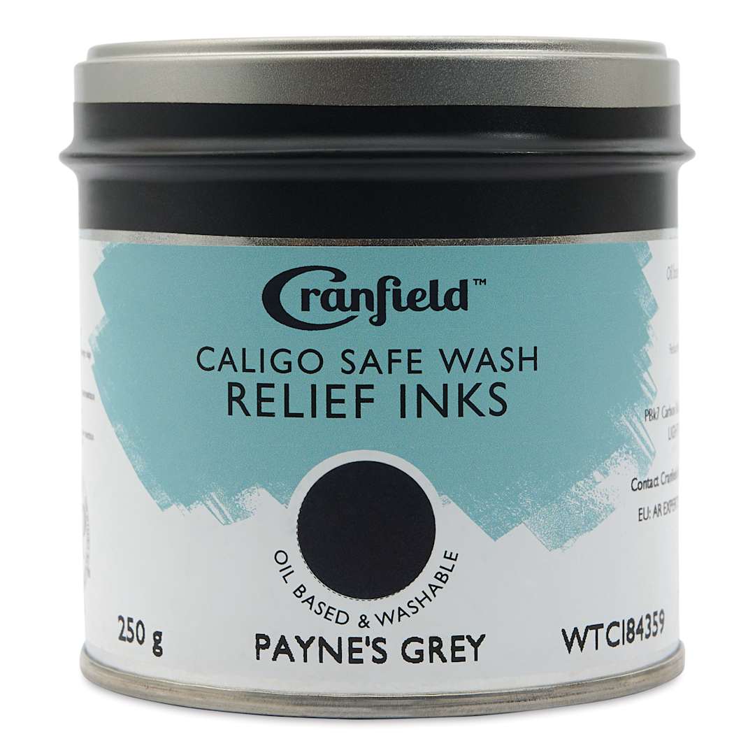 Open in modal - Cranfield Caligo Safe Wash Relief Ink - Payne's Grey, 250 g, front of can