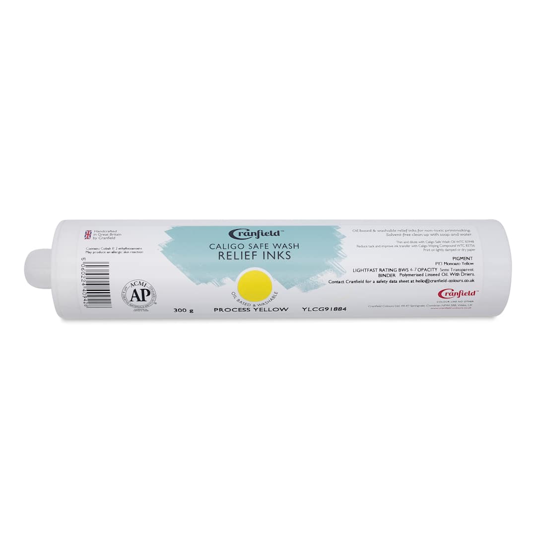 Open in modal - Cranfield Caligo Safe Wash Relief Ink Cartridge - Process Yellow, 300 g