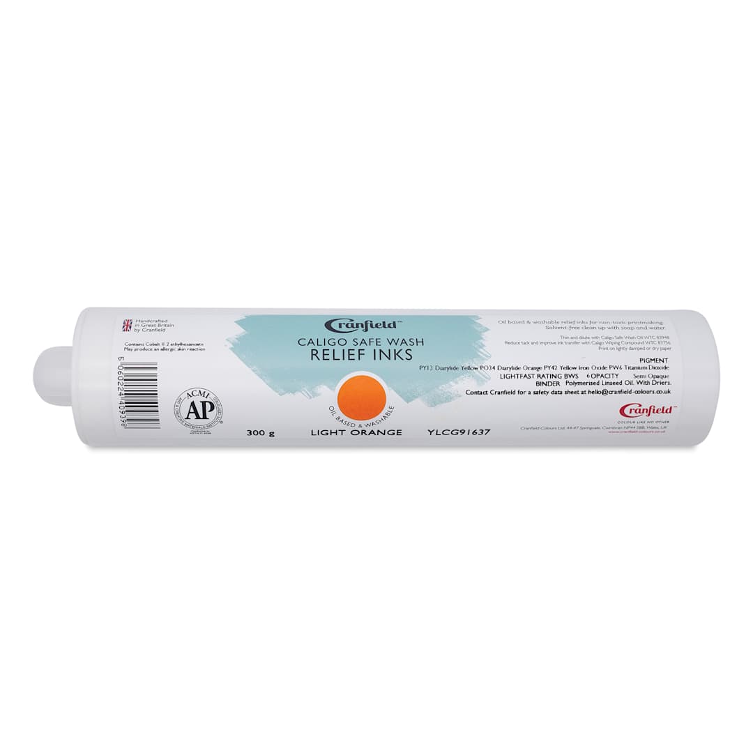 Open in modal - Cranfield Caligo Safe Wash Relief Ink Cartridge - Light Orange, 300 g
