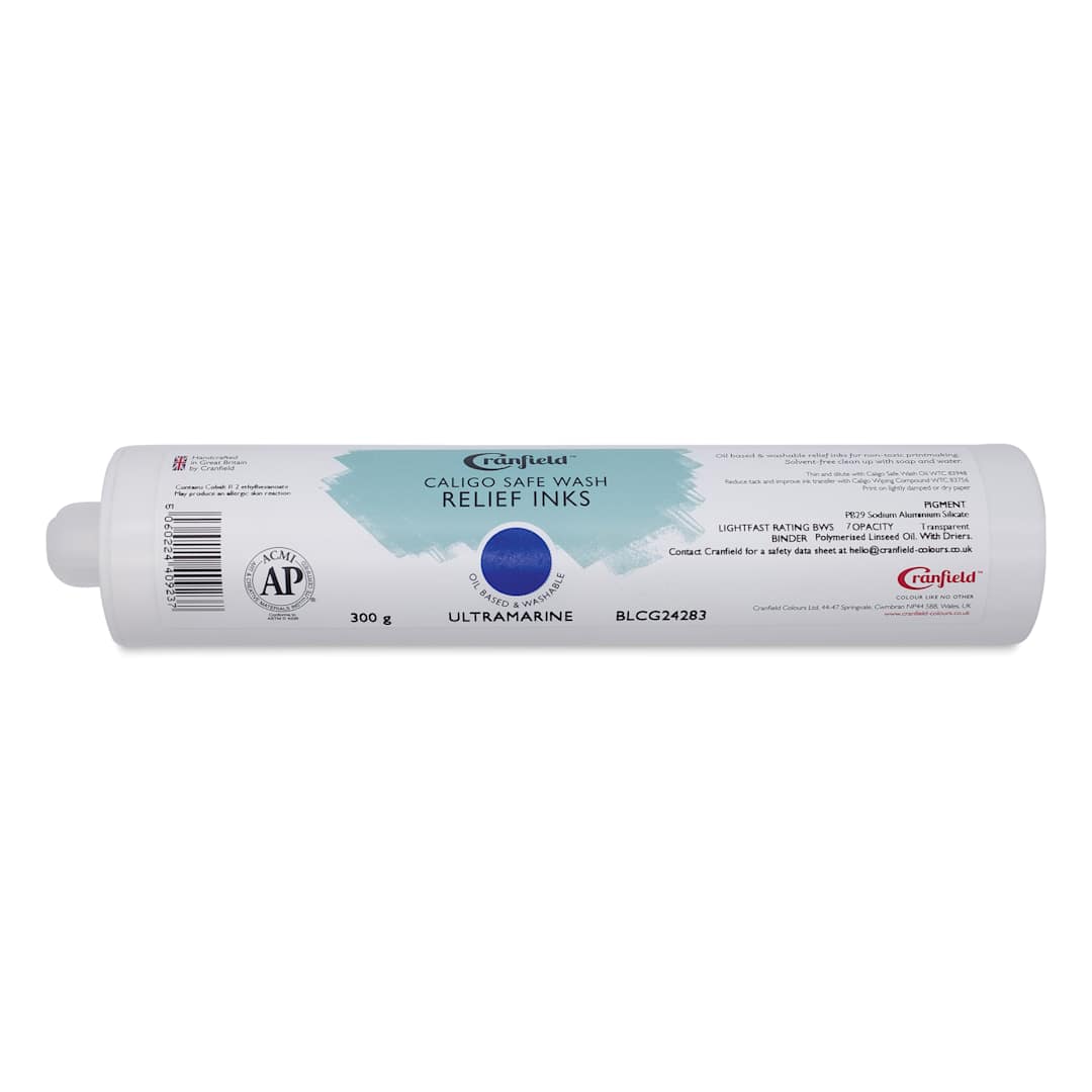 Open in modal - Cranfield Caligo Safe Wash Relief Ink Cartridge - Ultramarine, 300 g